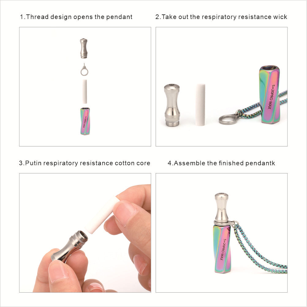 Stainless Steel Inhaler Neckla - Vaping Air recension och pris