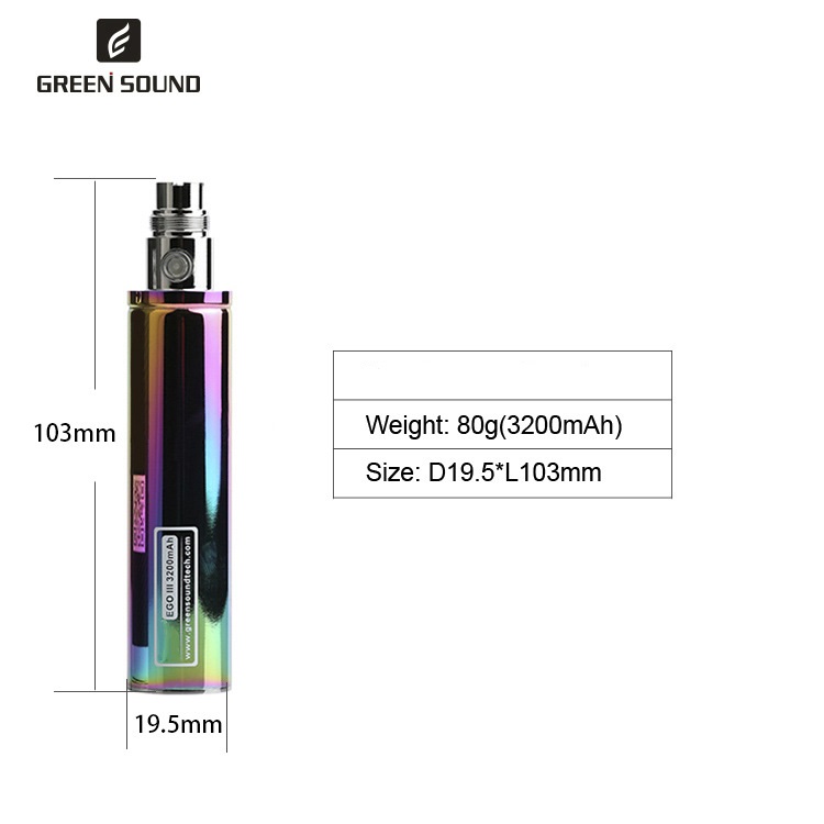 GS Ego 3 III 3200mAh Battery V - Vape Accessory recension och pris