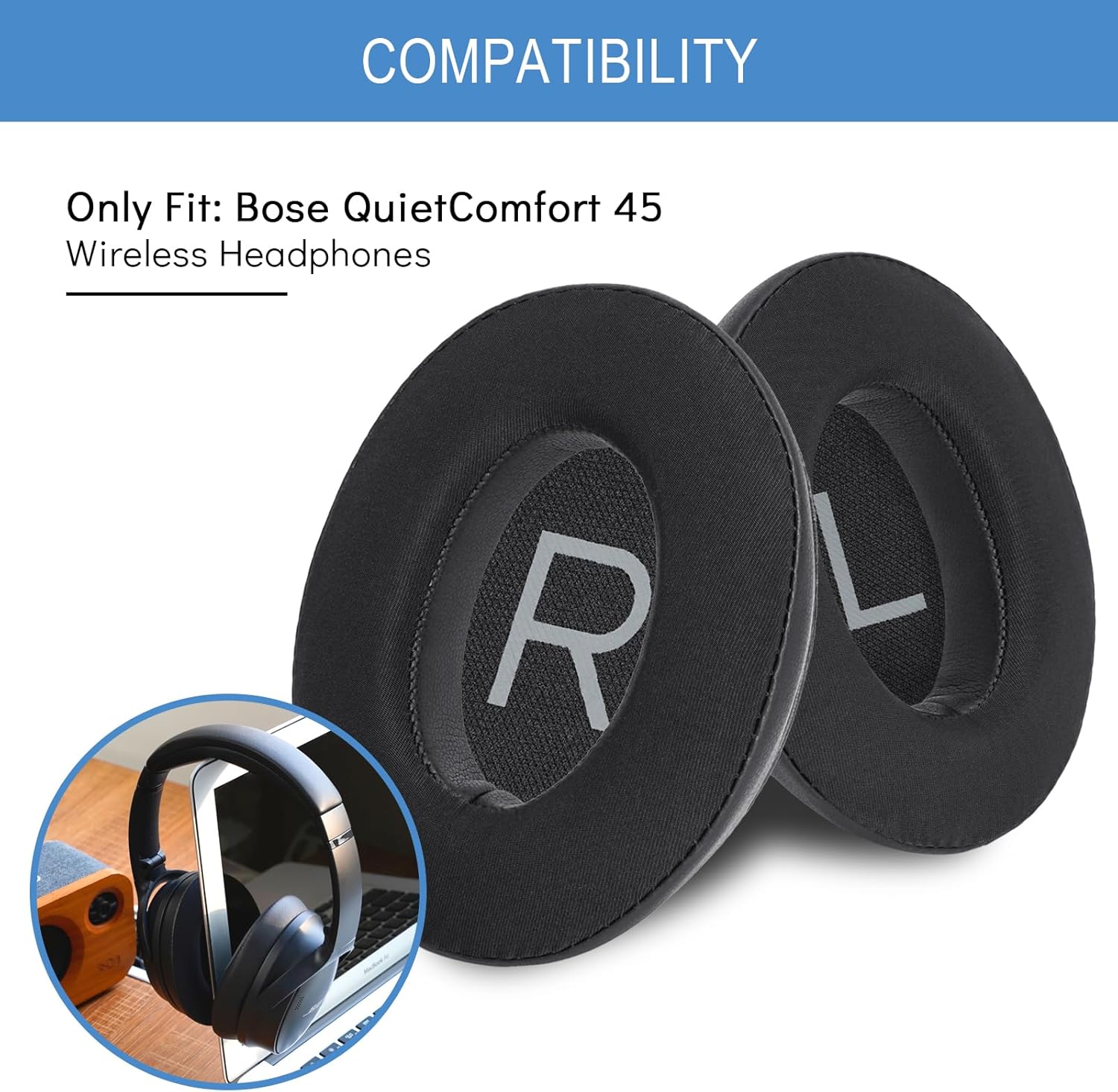 Cooling Gel Replacement Earpad - Bose Headphone Qc45 recension och pris