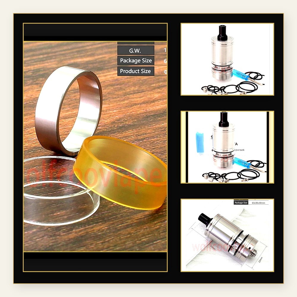 Wolfcoolvape Lindy RTA 5ml Tan - Vaping Air recension och pris