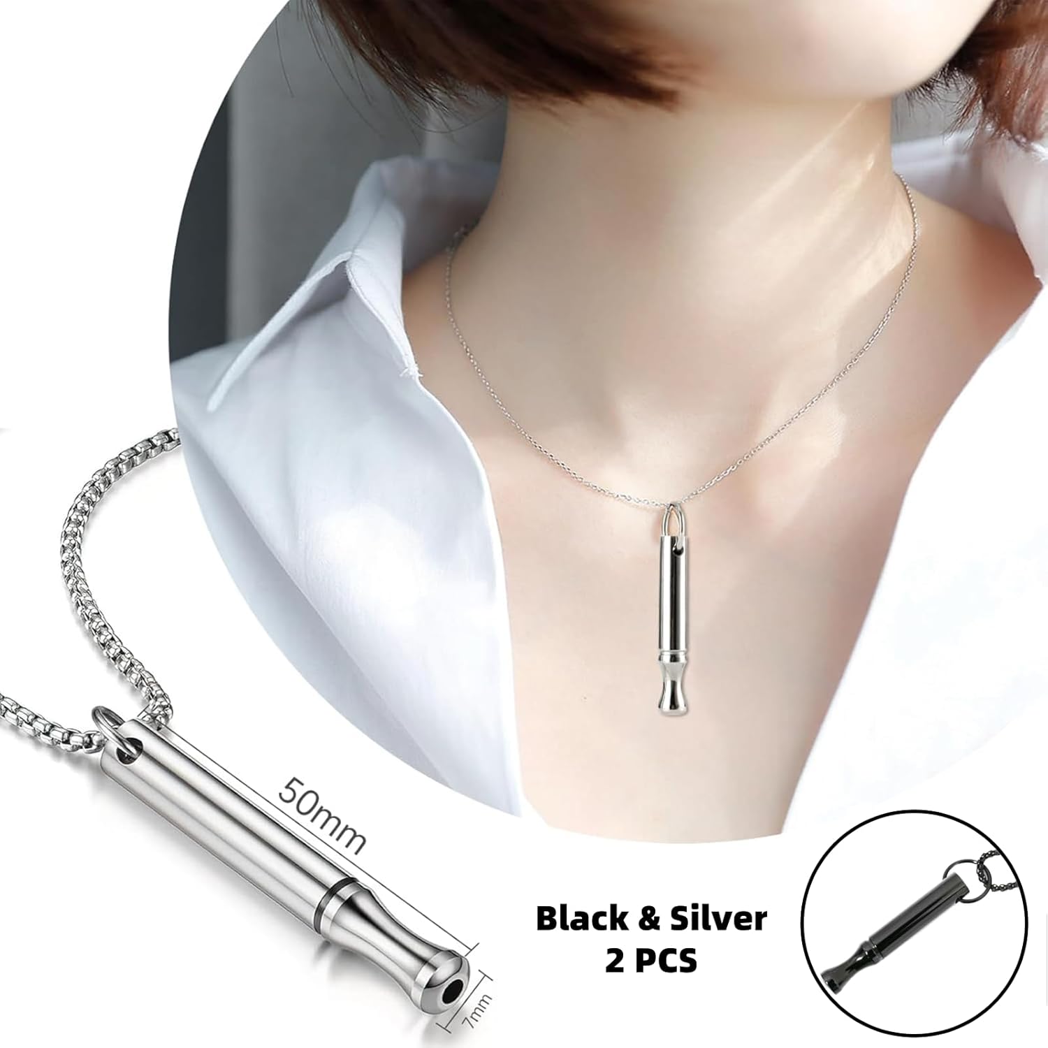Titanium Steel Breathing Neckl - Vape Accessory recension och pris