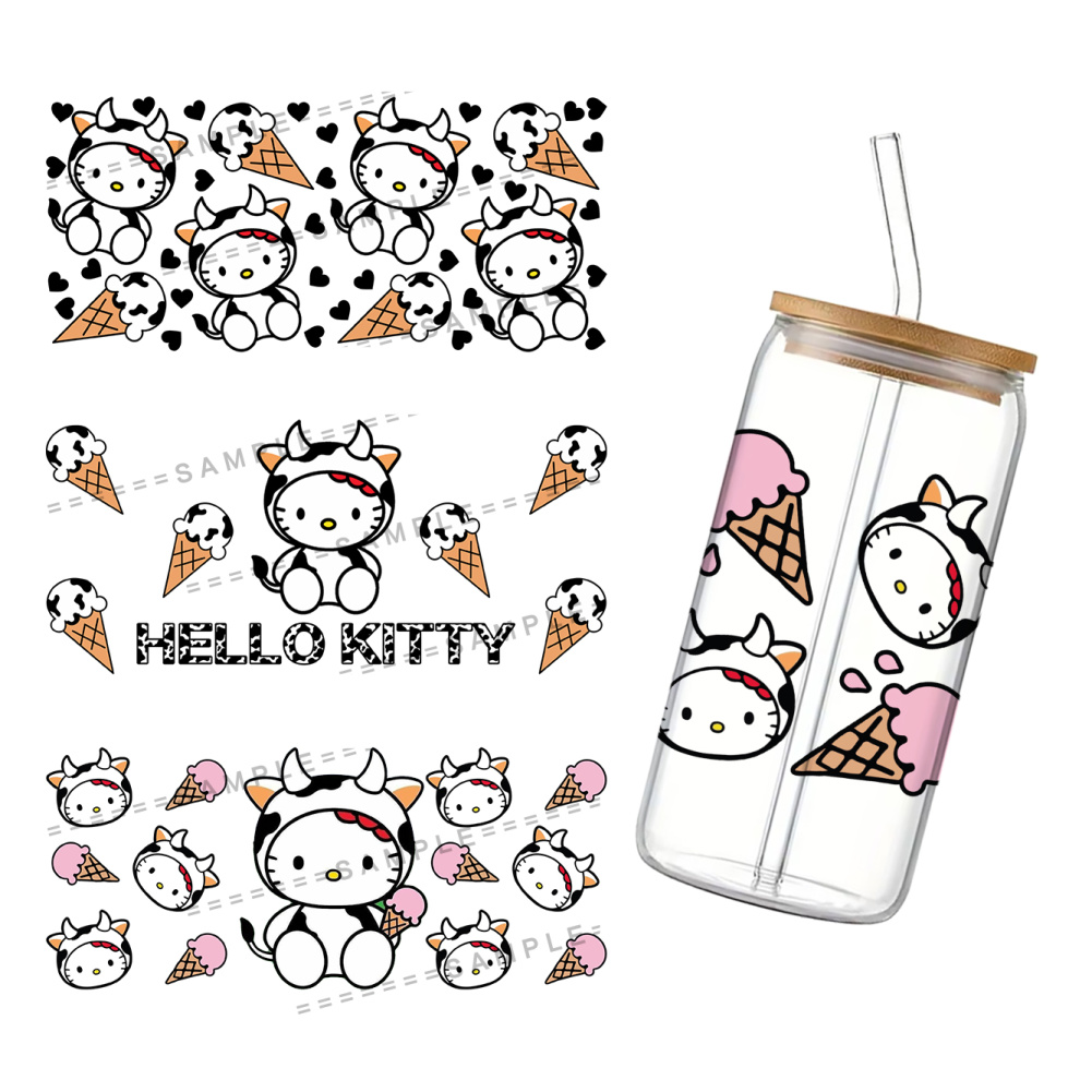 11x24cm Cute Milk Cow Hello Ca - Rdta Tank Glass recension och pris